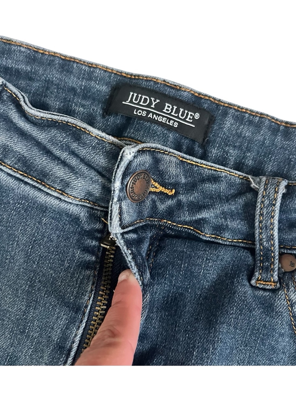 Judy Blue Tummy Control Wide Leg Crop Denim Jeans Size 20W - Picture 4 of 8